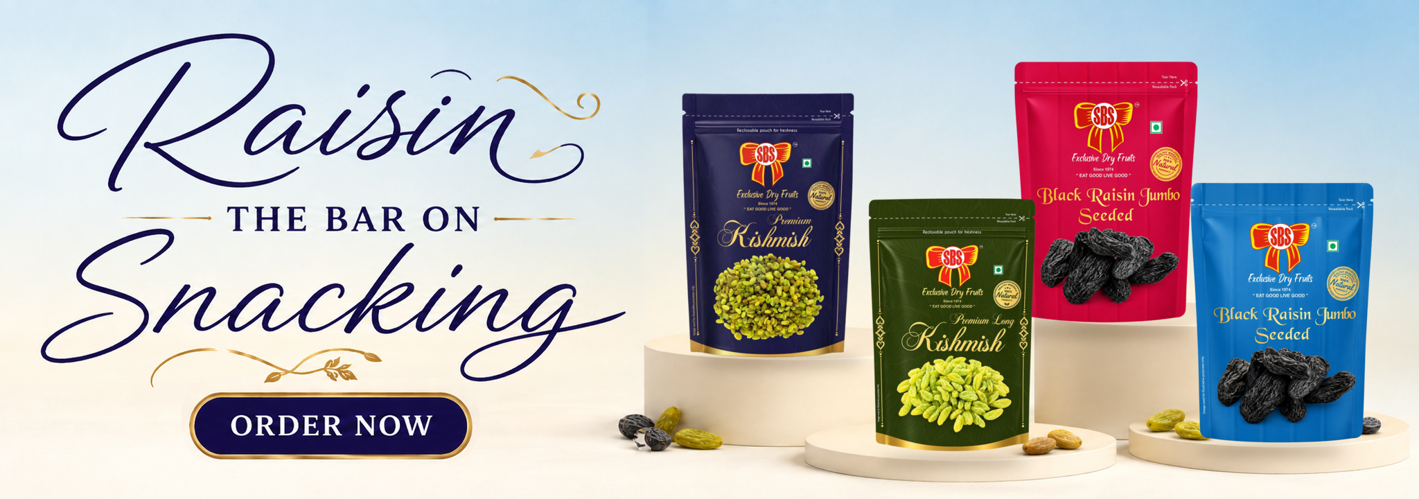 Raisins Premium Banner